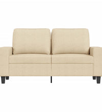 2-Sitzer-Sofa Creme 120 cm Stoff