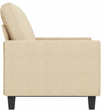 2-Sitzer-Sofa Creme 120 cm Stoff