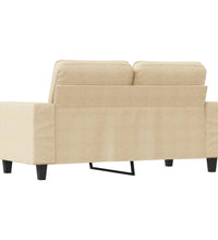 2-Sitzer-Sofa Creme 120 cm Stoff
