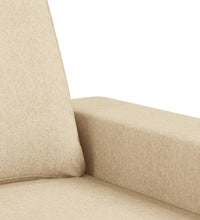 2-Sitzer-Sofa Creme 120 cm Stoff