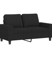 2-Sitzer-Sofa Schwarz 120 cm Stoff