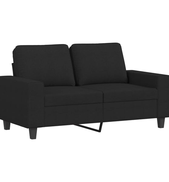 2-Sitzer-Sofa Schwarz 120 cm Stoff