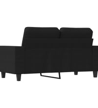 2-Sitzer-Sofa Schwarz 120 cm Stoff