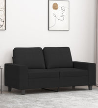 2-Sitzer-Sofa Schwarz 120 cm Stoff