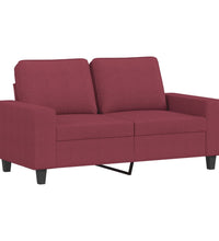 2-Sitzer-Sofa Weinrot 120 cm Stoff