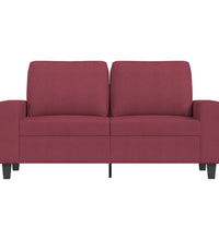 2-Sitzer-Sofa Weinrot 120 cm Stoff