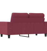 2-Sitzer-Sofa Weinrot 120 cm Stoff