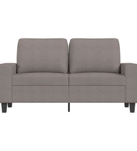 2-Sitzer-Sofa Taupe 120 cm Stoff