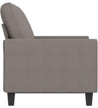 2-Sitzer-Sofa Taupe 120 cm Stoff