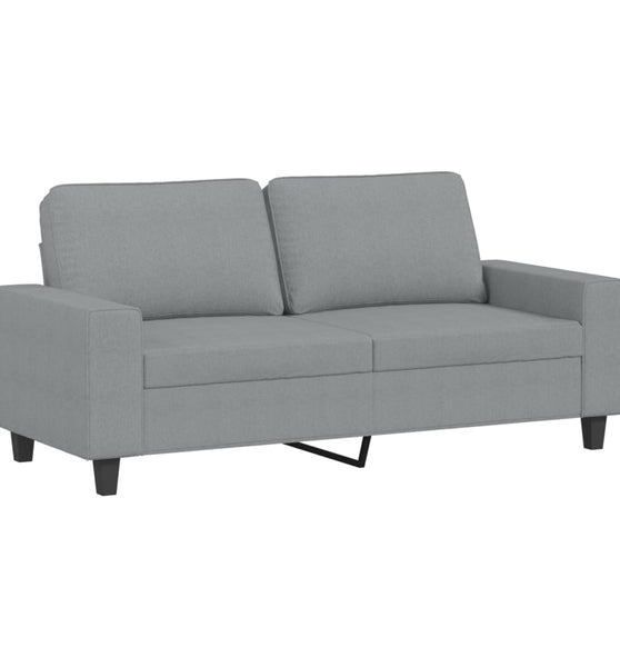 2-Sitzer-Sofa Hellgrau 140 cm Stoff