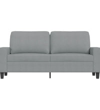 2-Sitzer-Sofa Hellgrau 140 cm Stoff