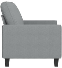 2-Sitzer-Sofa Hellgrau 140 cm Stoff