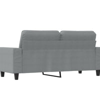 2-Sitzer-Sofa Hellgrau 140 cm Stoff