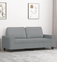 2-Sitzer-Sofa Hellgrau 140 cm Stoff
