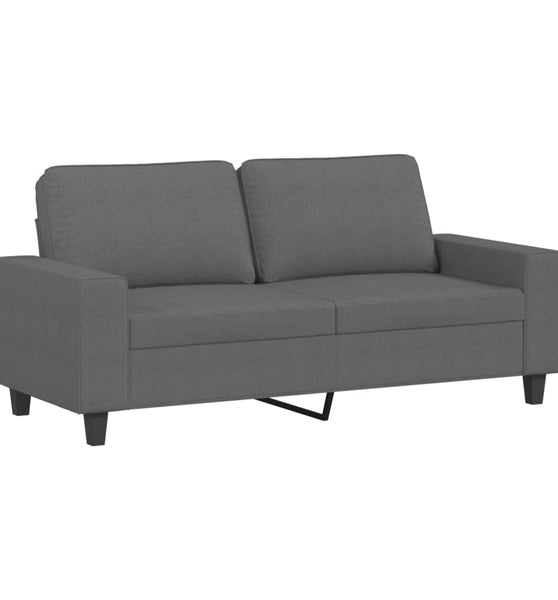 2-Sitzer-Sofa Dunkelgrau 140 cm Stoff