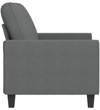 2-Sitzer-Sofa Dunkelgrau 140 cm Stoff