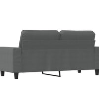 2-Sitzer-Sofa Dunkelgrau 140 cm Stoff