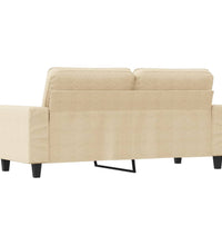 2-Sitzer-Sofa Creme 140 cm Stoff