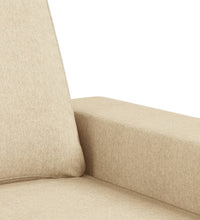 2-Sitzer-Sofa Creme 140 cm Stoff
