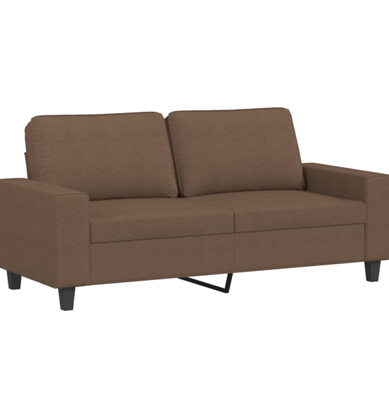 2-Sitzer-Sofa Braun 140 cm Stoff