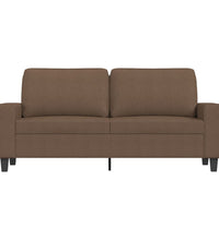 2-Sitzer-Sofa Braun 140 cm Stoff