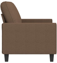 2-Sitzer-Sofa Braun 140 cm Stoff