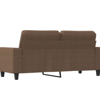 2-Sitzer-Sofa Braun 140 cm Stoff