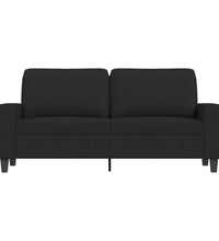 2-Sitzer-Sofa Schwarz 140 cm Stoff