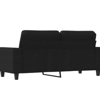 2-Sitzer-Sofa Schwarz 140 cm Stoff