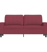 2-Sitzer-Sofa Weinrot 140 cm Stoff