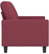 2-Sitzer-Sofa Weinrot 140 cm Stoff