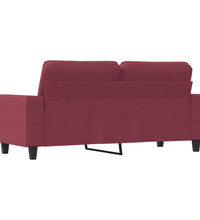 2-Sitzer-Sofa Weinrot 140 cm Stoff