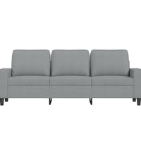 3-Sitzer-Sofa Hellgrau 180 cm Stoff