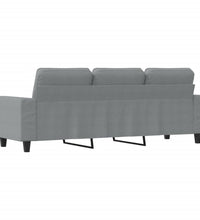 3-Sitzer-Sofa Hellgrau 180 cm Stoff