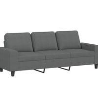 3-Sitzer-Sofa Dunkelgrau 180 cm Stoff