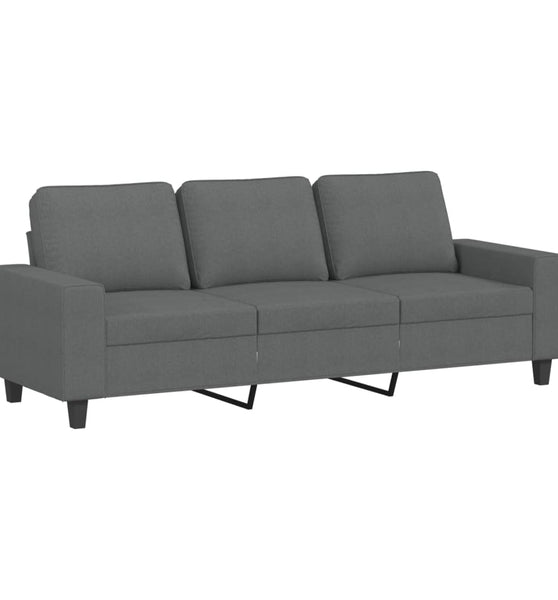 3-Sitzer-Sofa Dunkelgrau 180 cm Stoff