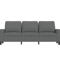 3-Sitzer-Sofa Dunkelgrau 180 cm Stoff