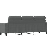 3-Sitzer-Sofa Dunkelgrau 180 cm Stoff