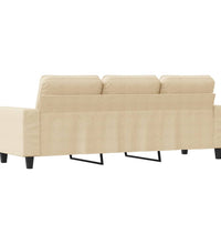 3-Sitzer-Sofa Creme 180 cm Stoff
