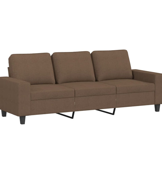 3-Sitzer-Sofa Braun 180 cm Stoff