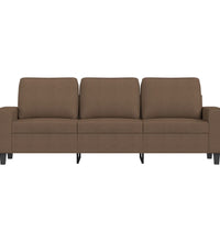 3-Sitzer-Sofa Braun 180 cm Stoff