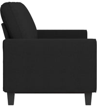 3-Sitzer-Sofa Schwarz 180 cm Stoff