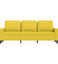 3-Sitzer-Sofa Hellgelb 180 cm Stoff