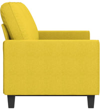 3-Sitzer-Sofa Hellgelb 180 cm Stoff