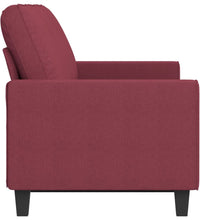 3-Sitzer-Sofa Weinrot 180 cm Stoff