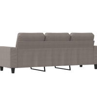 3-Sitzer-Sofa Taupe 180 cm Stoff