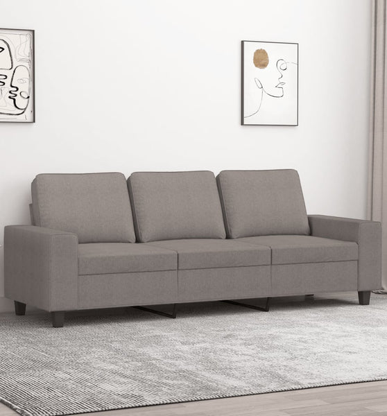 3-Sitzer-Sofa Taupe 180 cm Stoff