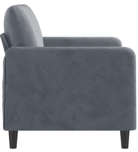 2-Sitzer-Sofa Dunkelgrau 120 cm Samt