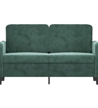 2-Sitzer-Sofa Dunkelgrün 120 cm Samt