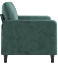 2-Sitzer-Sofa Dunkelgrün 120 cm Samt
